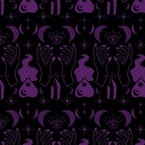 Dark Magic Witchy Repeating Pattern