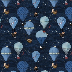 Hot Air Balloon Fabric, Wallpaper and Home Decor | Spoonflower