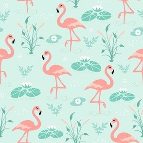 Tropical Flamingos