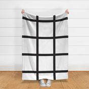 Loose Grid | Jumbo Black + White