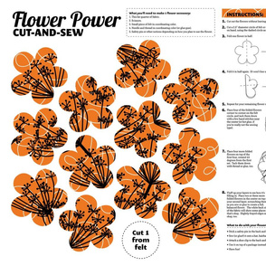 Fabric Flower Cut-and-Sew Project