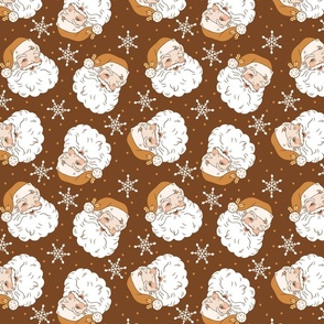 Golden Christmas Fair Skin Santa Brown BG - Medium Scale