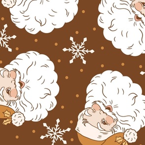 Golden Christmas Fair Skin Santa Brown BG - XL Scale