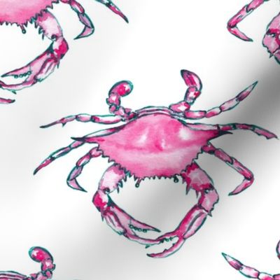 Crab Pattern White