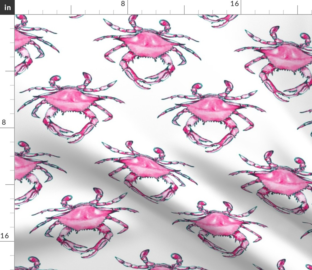 Crab Pattern White