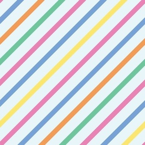 Diagonal Rainbow Stripes