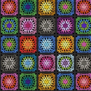 Bright Crochet Squares