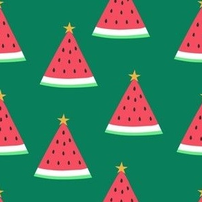 Watermelon Christmas Trees - green - LAD22