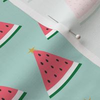 Watermelon Christmas Trees - mint - LAD22