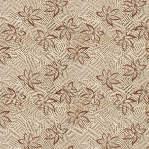 Flowers on text warm neutrals