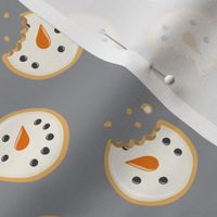 Snowman Sugar Cookies - Christmas Cookie - grey - LAD22