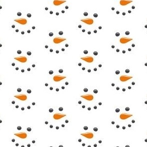 (small scale) Snowman Smiles - Cute Snowman Faces - LAD22