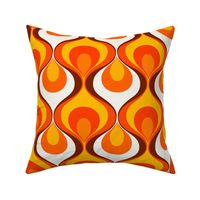 Retro Mood yellow orange red brown white MEDIUM SCALE