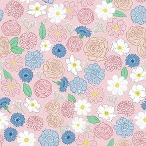 Ditsy Floral - Blush