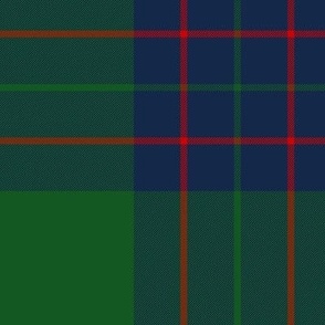 MacIntyre Hunting tartan, 12" modern colors, 1842 Vestiarium Scoticum