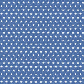 Small stars white on blue