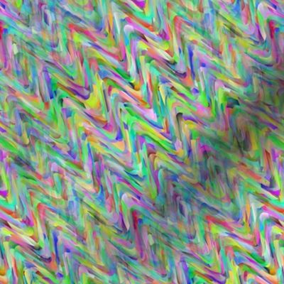 Diagonal wave pattern in bright colors