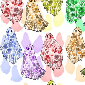 Ghosts in Rainbow Victorian Lace 