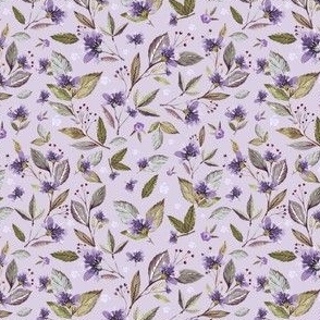 Lilac Florals Light Lavender back