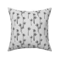 Freehand Palm Trees beach vibes tropical island surf theme gray mist