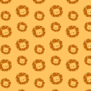 Cute Lion Seamless Pattern