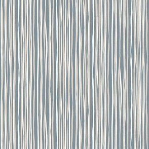 Stripes Slate Gray and Sand / Tiny Scale