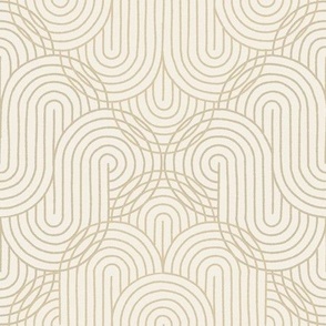 textured infinity arches //  neutral beige