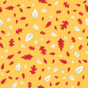 Autumn leaves pattern 09