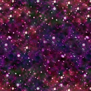 Glistening Space - Red and Purple