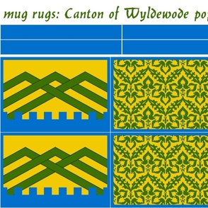 mug rugs: Canton of Wyldewode (SCA)