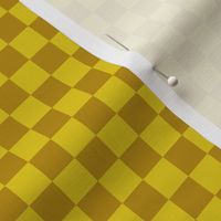 1/2” Mustard Tones Checkers by Brittanylane