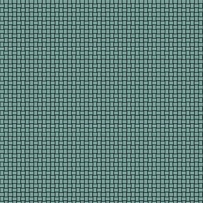 Plaza Weave: Turquoise & Deep Gray MCM Texture