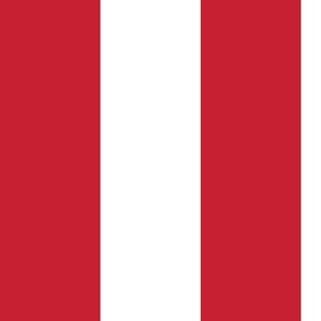 2.5 inch red and white stripes - vertical