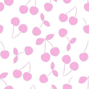 Pink cherries on white 2 (large)