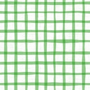 Wonky gingham- lime