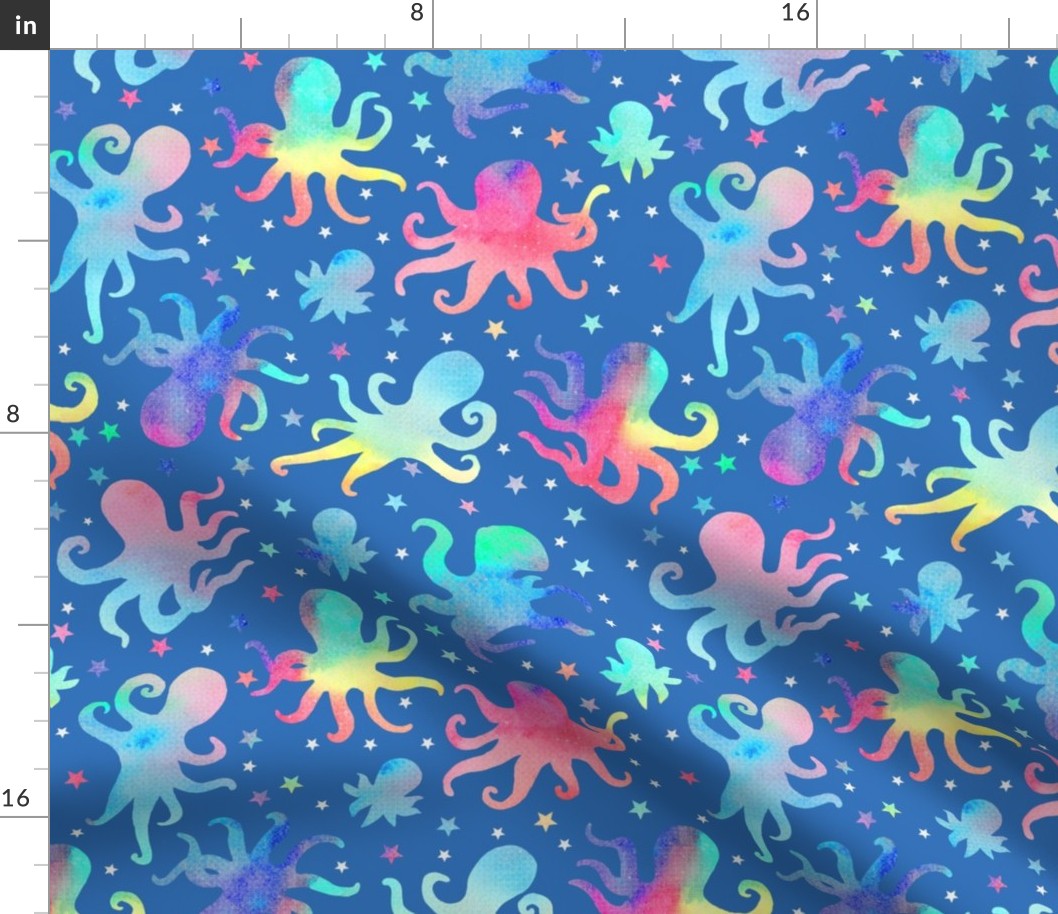 Octopus - blue - large