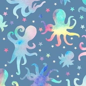 Octopus - grey blue - large