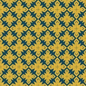 Distressed Vintage Tiles Repeating Pattern