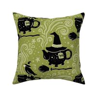 Witches Green Tea Party - Green - Large