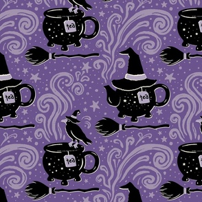 Witches Tea Party - Purple - Large