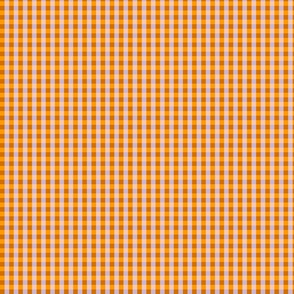 Purple and Tangerine Gingham - Small