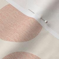 Pink dots on cream background - small