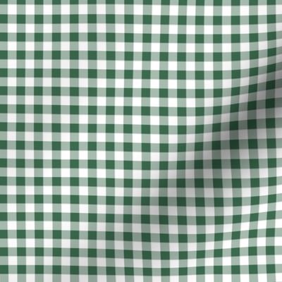 Dark green and white gingham - small