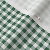 Dark green and white gingham - small