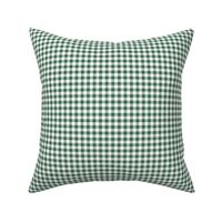 Dark green and white gingham - small