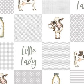 grey patchwork Little lady