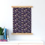 Dark Purple Floral