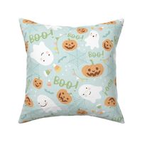 Halloween Giggles and Fun - Light Blue, Large Scale