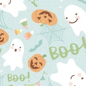Halloween Giggles and Fun - Light Blue, Large Scale