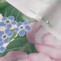 Forget Me Not, Camellia -LARGE- muted